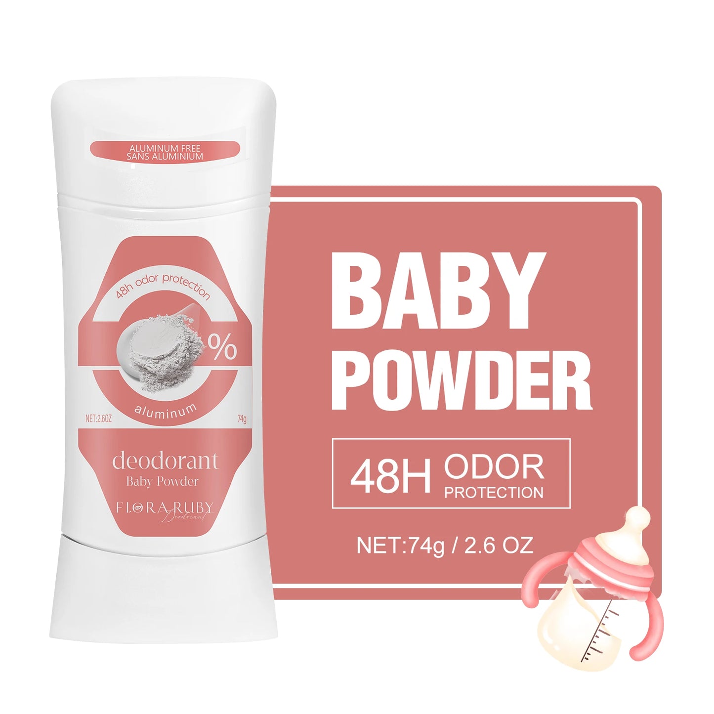 Deodorant Women Aluminum Free Antiperspirant Stick Advanced Protection Deodorants Natural Flower Perfume Deodoran 74g