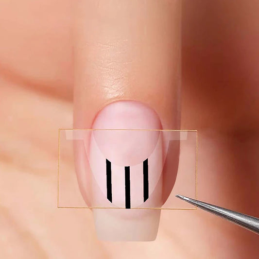 Nail Forms Fringe Tip Guides Sticker Nail Art Tips Guides Stickers Stencil Strips Nail Tools French Manicure Strip Diy Wavy Line