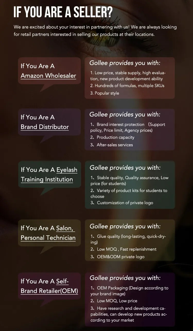 Gollee 0.5s Fast Dry Latex-free Lash Glue No Irritation Bonder Lash Extension Glue 15ml Bonder and Primer Clean Lash Supplies