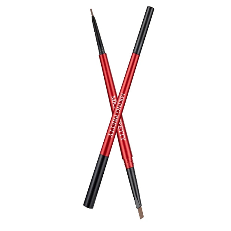Make Up 24 Hour Double Head Eyebrow Pencil Waterproof Long-lasting No Blooming Eye Brow Tattoo Pen Makeup Tool Black / Coffee