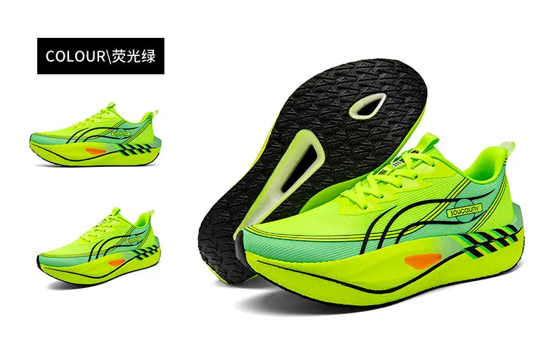 Running Shoes Casual Carbon Board Marathon Men Sports Walking Breathable Women's Comfortable Athletic Nonskid Leisure Sneakers
