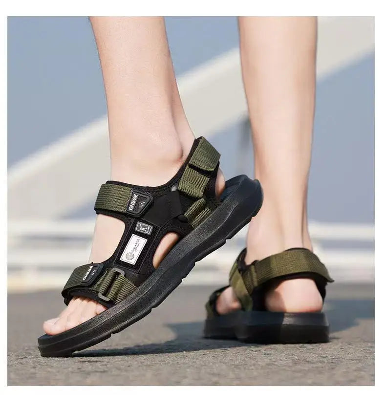 New Wear-Resistant Men's Sandals Casual Business Summer Beach Shoes Thick-Soled Non-Slip Soft-Soled Shoes