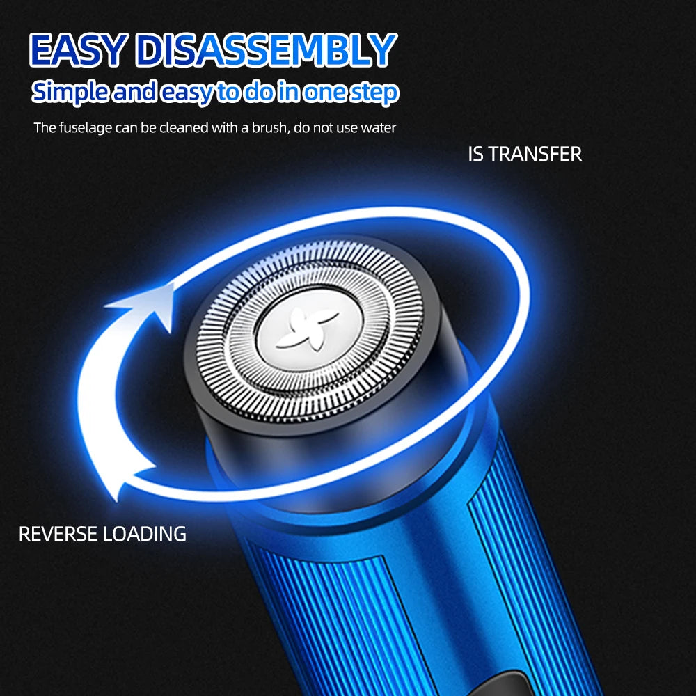 New Mini Electric Razor Portable Rechargeable Electric Shaver USB Fast Charging For Men Women Beard Leg Chest Hair Pocket Shaver