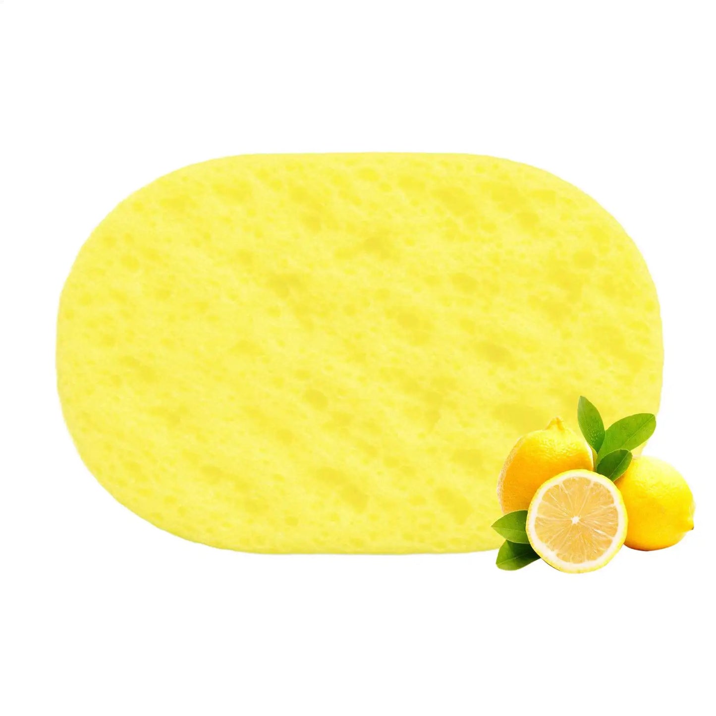 Lemongrass Lemon Bath Sponge Exfoliating Remove Oil Control Daily Body Cleansing Refreshing Brightening Skin Shower Use
