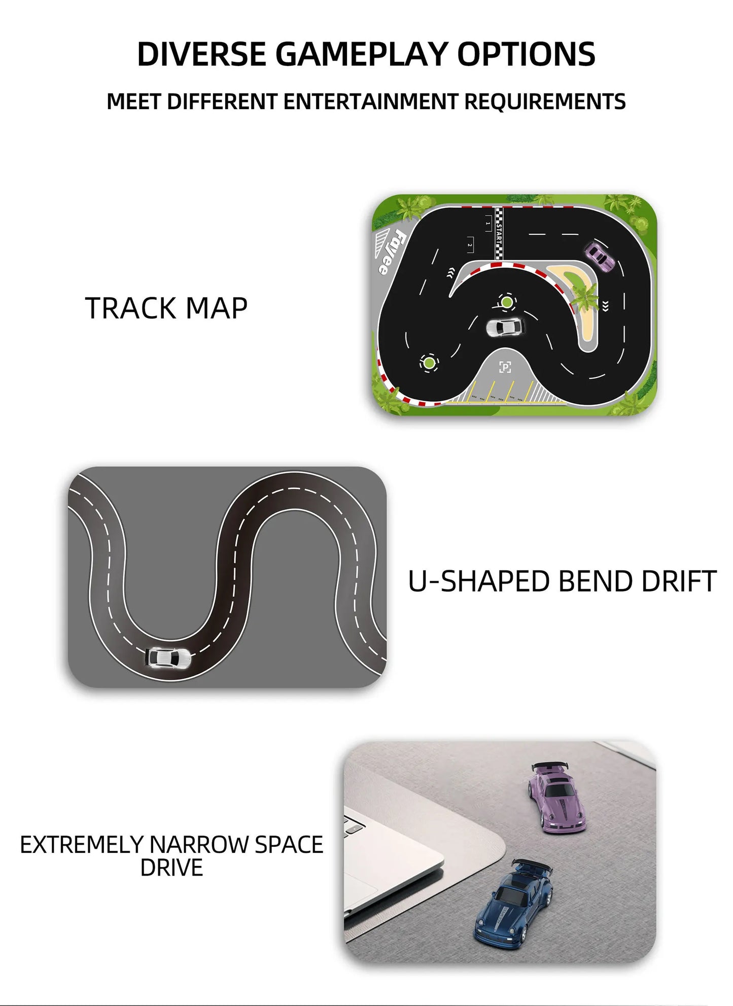 New Kf20 1: 64 Drift Rc Car Four Wheel Remote Control Car Racing Car Full Share Desktop Competition Toys Boys Perfect Gifts