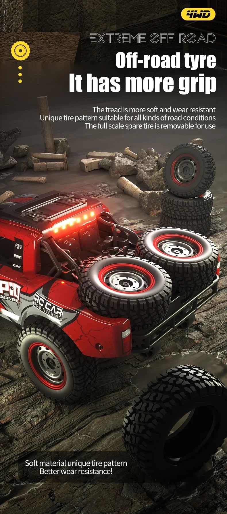 JJRC Q130 Rc Drift Car 4WD Cars  Off Road Buggy Remote Control 70km/h High Speed vehicle Racing Machine Children Toys gifts