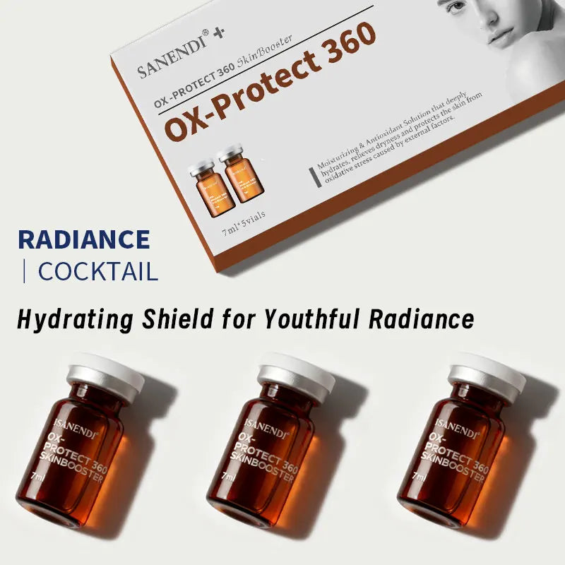 Cocktail Skinbooster Serum for Facial Ampoule Dermapen Hydrating Hyaluronic Acid Anti Aging Pigment Skincare Set 7ml*5Vials