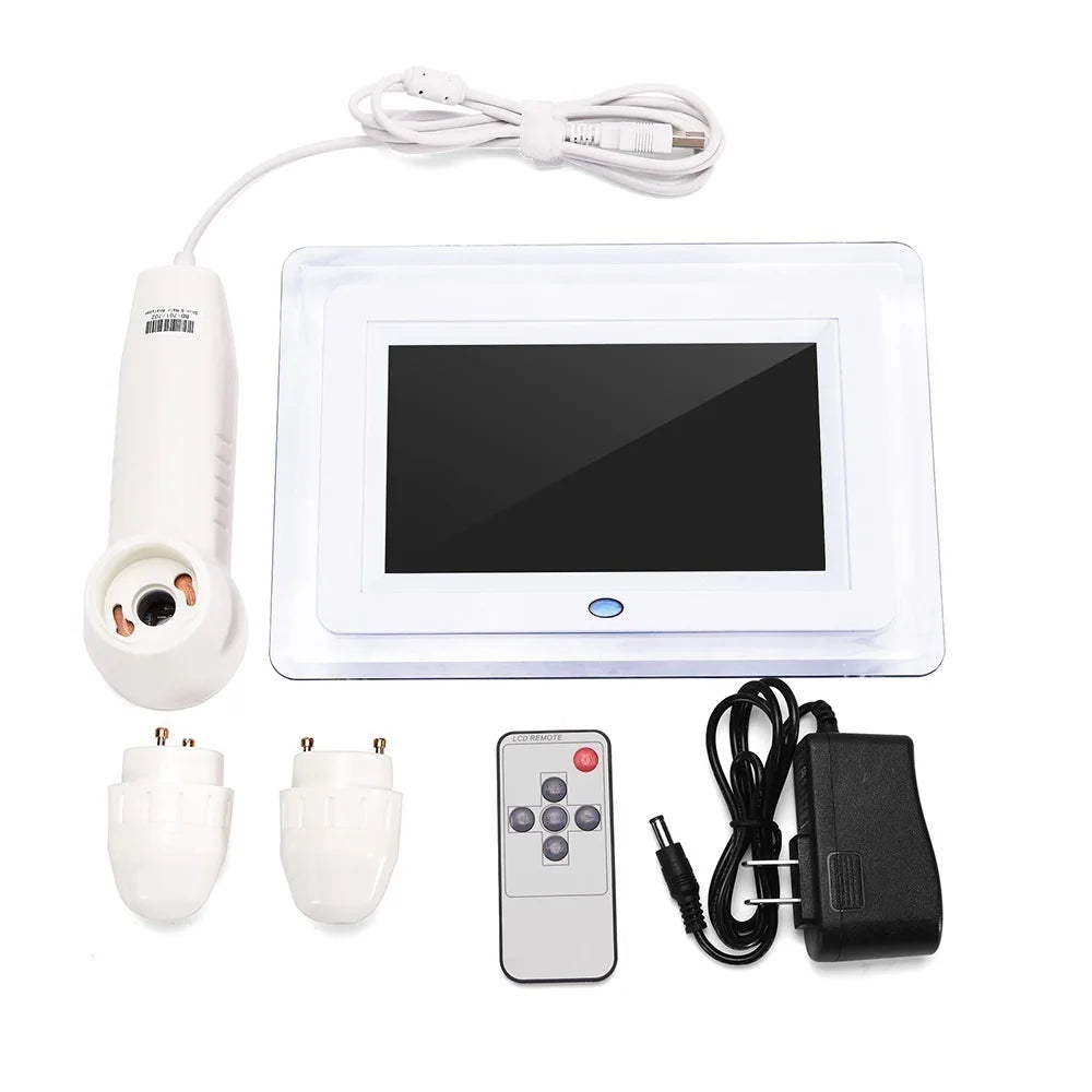7 Inch LCD Scalp Detector Digital Hair Skin Analyzer Microscope for Hair Follicle Testing and Skin Analysis Magnifier 50/200X