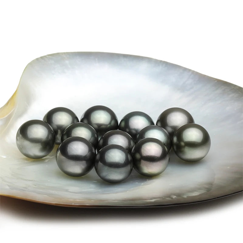 Real 18K Gold Tahitian Pearl Pendant Woman,Luxury Black Natural Freshwater Pearl Pendant Jewelry Birthday Mother Birthday Gift