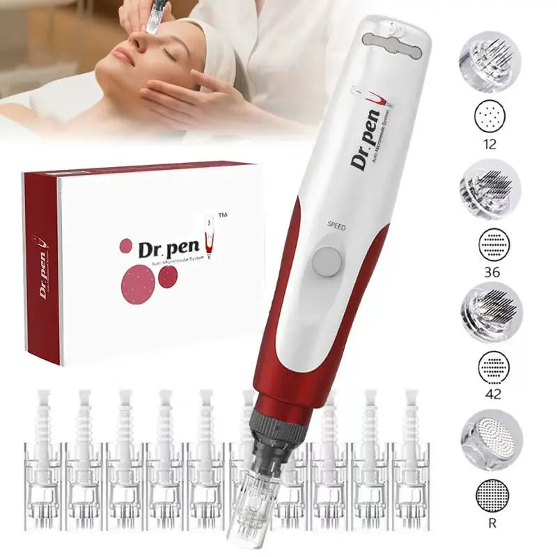 Derma Pen Ultima N2 Professional Micro Skin Pen Wireless Electric Skin Repair Tool Kit 0.25mm Needle Skin Care Device