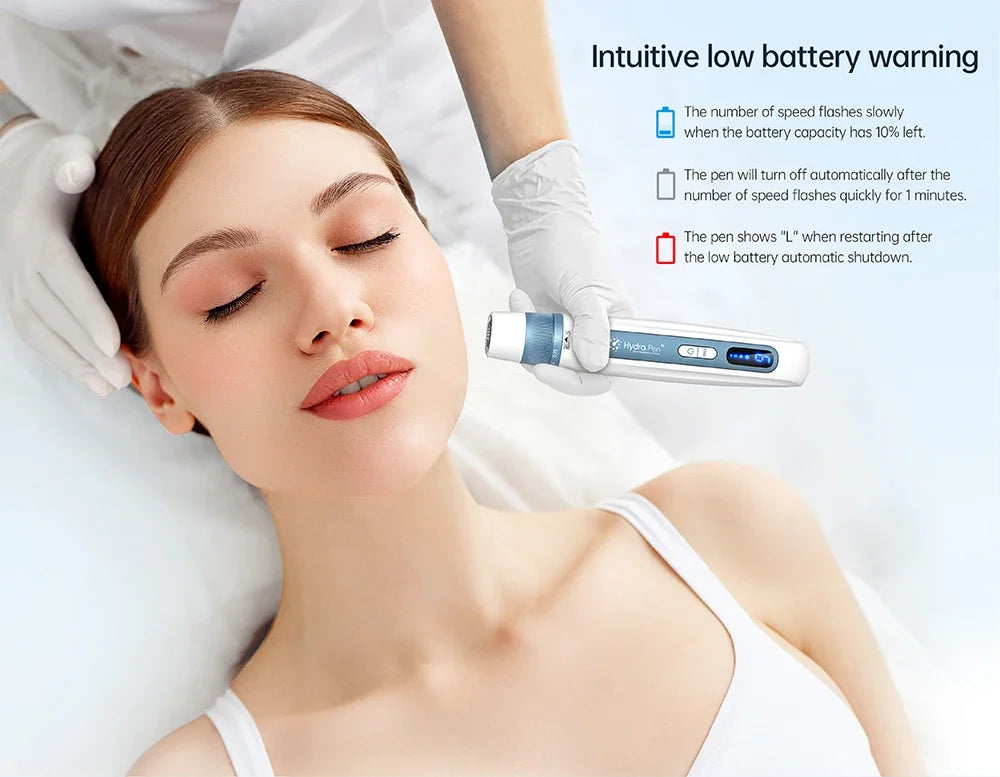 Latest 2 in 1 Microneedling Beauty Instrument Wireless Derma Pen H5 4 Pole EMS Microcurrent Skin Care 0.2MM