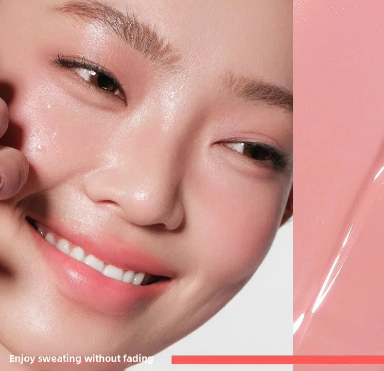Judydoll Natural Flushed Liquid Blush - Brightening Glow Cheek Tint for Radiant Blurring Effect