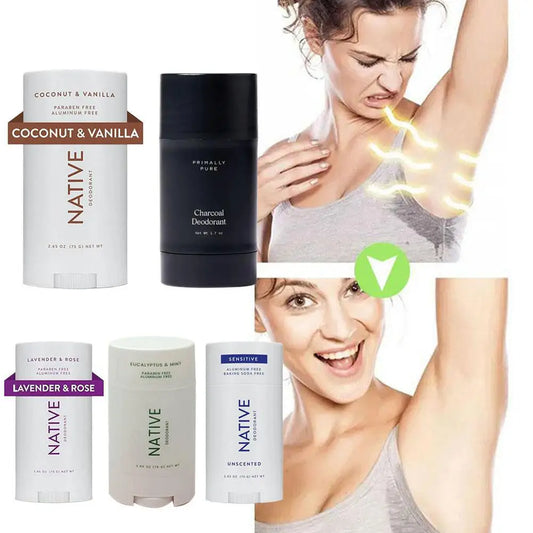 Anti Odor Body Deodorant Natural Underarm Deodorant Stick Refreshing Application Antiperspirant Cream Portable Healthy Gifts