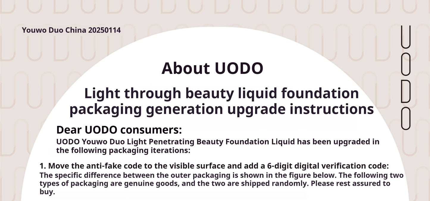 UODO Liquid Foundation Concealer Long-lasting BB Cream Waterproof Pore-minimizing Lasting Bright Dry To Oily Skin Care 30ml