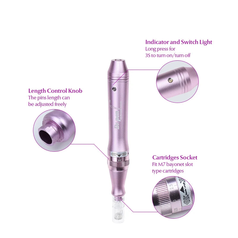 Authentic Dr pen Ultima M7 Wireless Professional Microneedling Pen Tattoo Pen Mesotherapy  Skin Care Kits needle length 0.25 mm