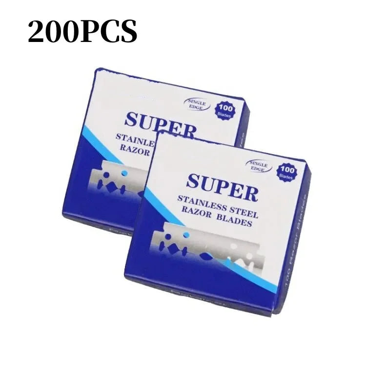 30/50/100/200pcs Single-sided Razor Blades Men's Safety Shave Shaving Manual Razor Blade Men Shaver Barber Blade Tool