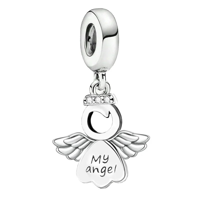 Shecharms 925 Sterling Silver Love Heart Firefly Golden Series Charms Fit DIY Making Bracelet Necklace High Quality Fine Jewelry