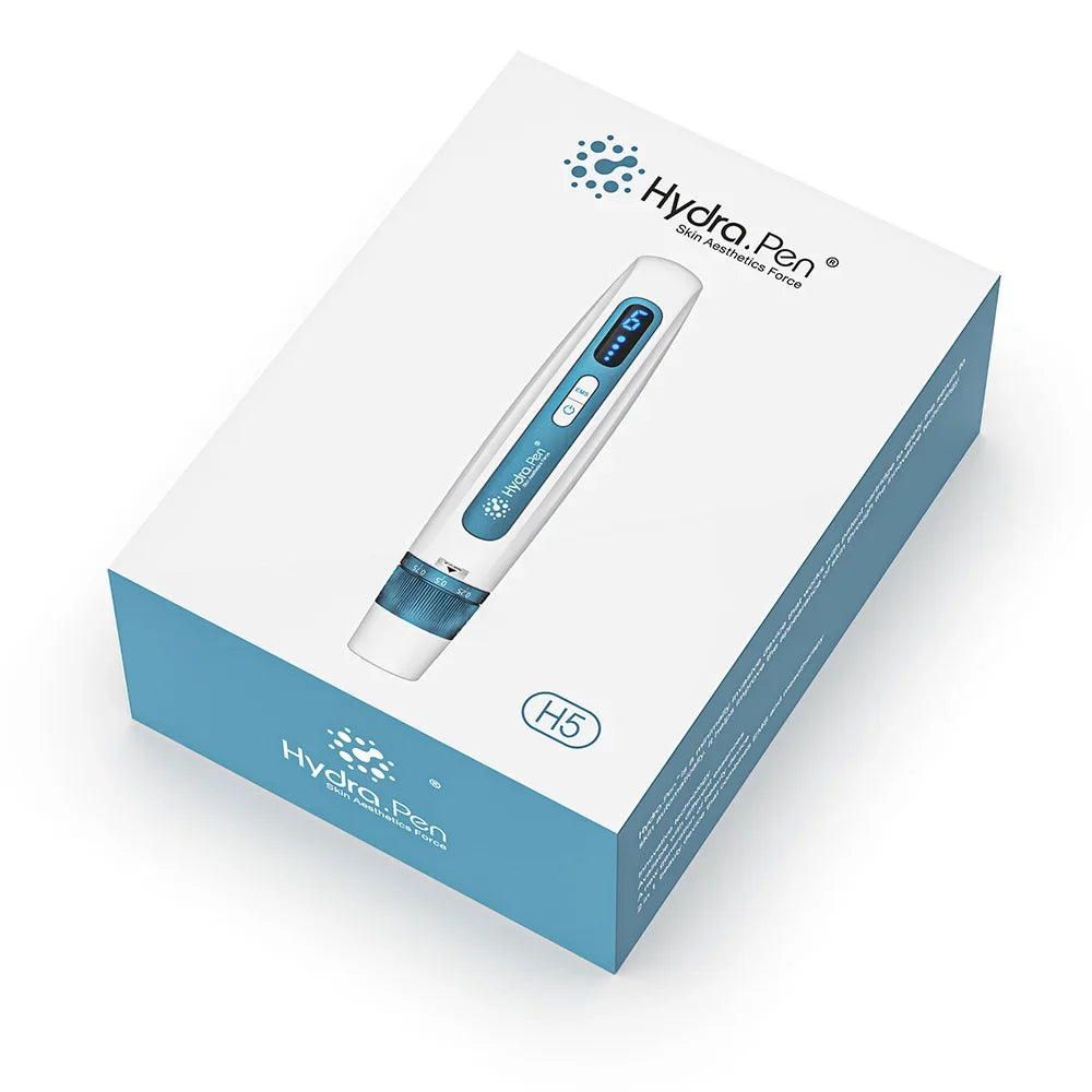 Latest 2 in 1 Microneedling Beauty Instrument Wireless Derma Pen H5 4 Pole EMS Microcurrent Skin Care 0.2MM
