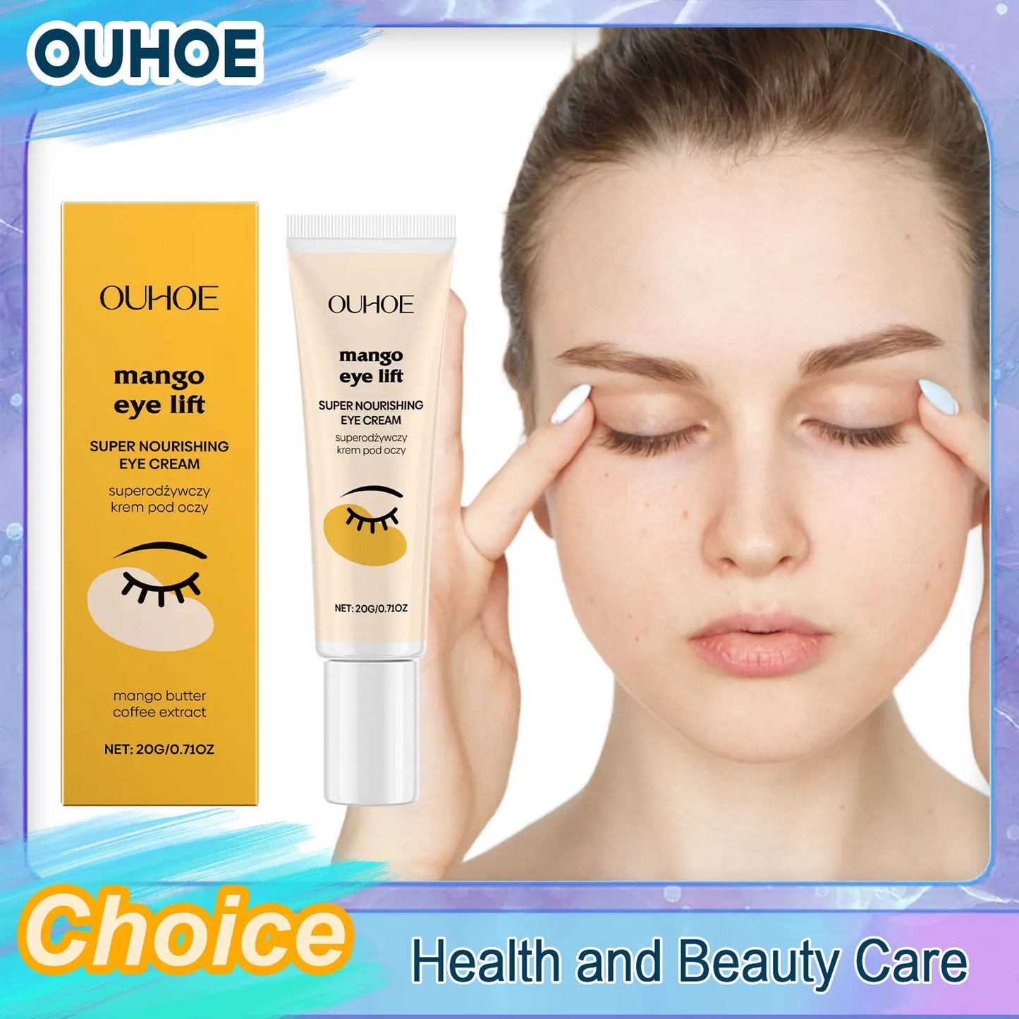 Eye Lift Cream Fade Dark Circles Relieve Puffiness Remove Wrinkles Reduce Fine Lines Brightening Smoothing Tightening Eye Cream