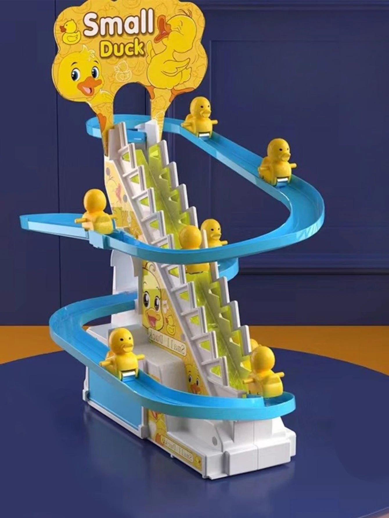 Ducklings Climbing Baby Toys Electric Duck Track Slide Toys Boys Girls Electric Stairs Toy  Musical Slide Toys for Children Kids