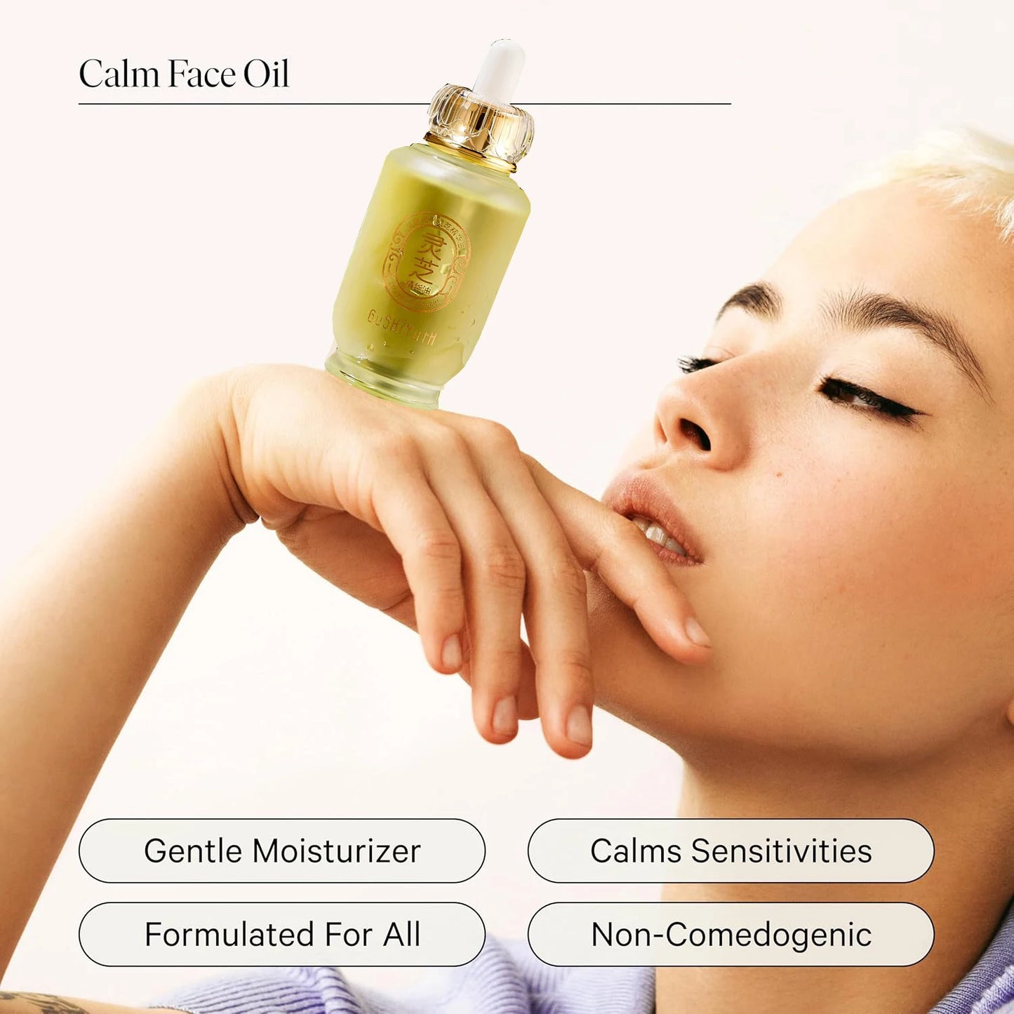 Ganoderma Lucidum Daily Face Oil Moisturizer, Deeply Moisturize, Nourish & Hydrate for Youthful Look, Fine Lines and Wrinkles