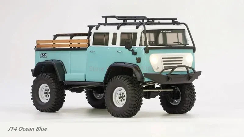 CROSSRC EMO JT4 RTR Simulation Climbing Truck Four-Wheel Drive Off-Road Rc Remote Control Electric Model Car Ocean Blue