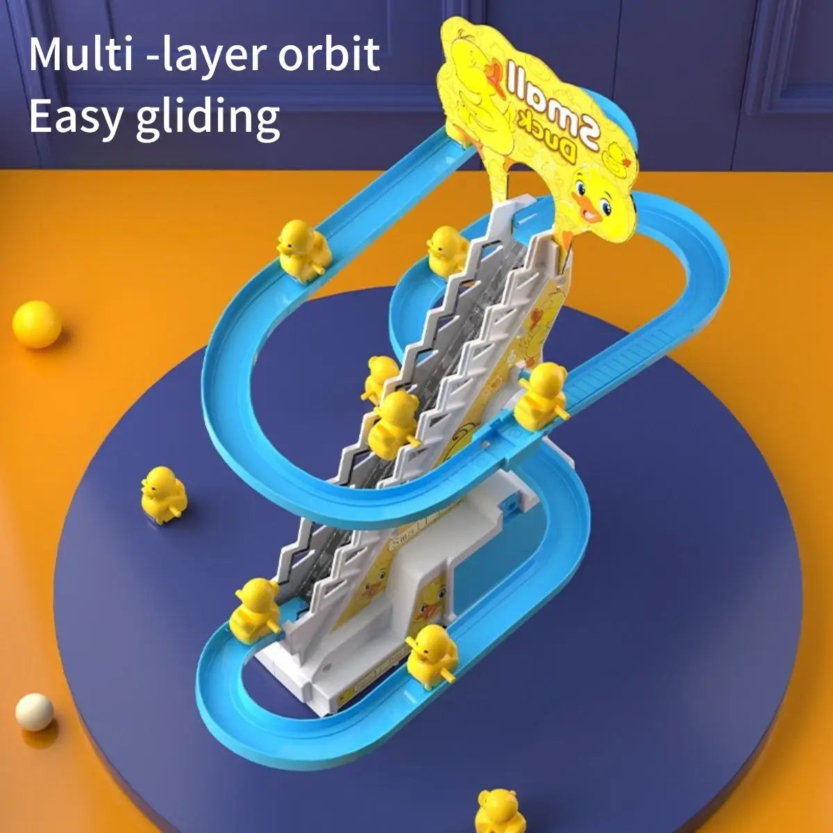 Ducklings Climbing Baby Toys Electric Duck Track Slide Toys Boys Girls Electric Stairs Toy  Musical Slide Toys for Children Kids