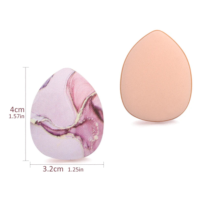 20Pcs Mini Finger Puff Makeup Sponge Set Air Cushion Cosmetic Puffs Wet & Dry BB Cream Applicator Concealer Foundation Puff