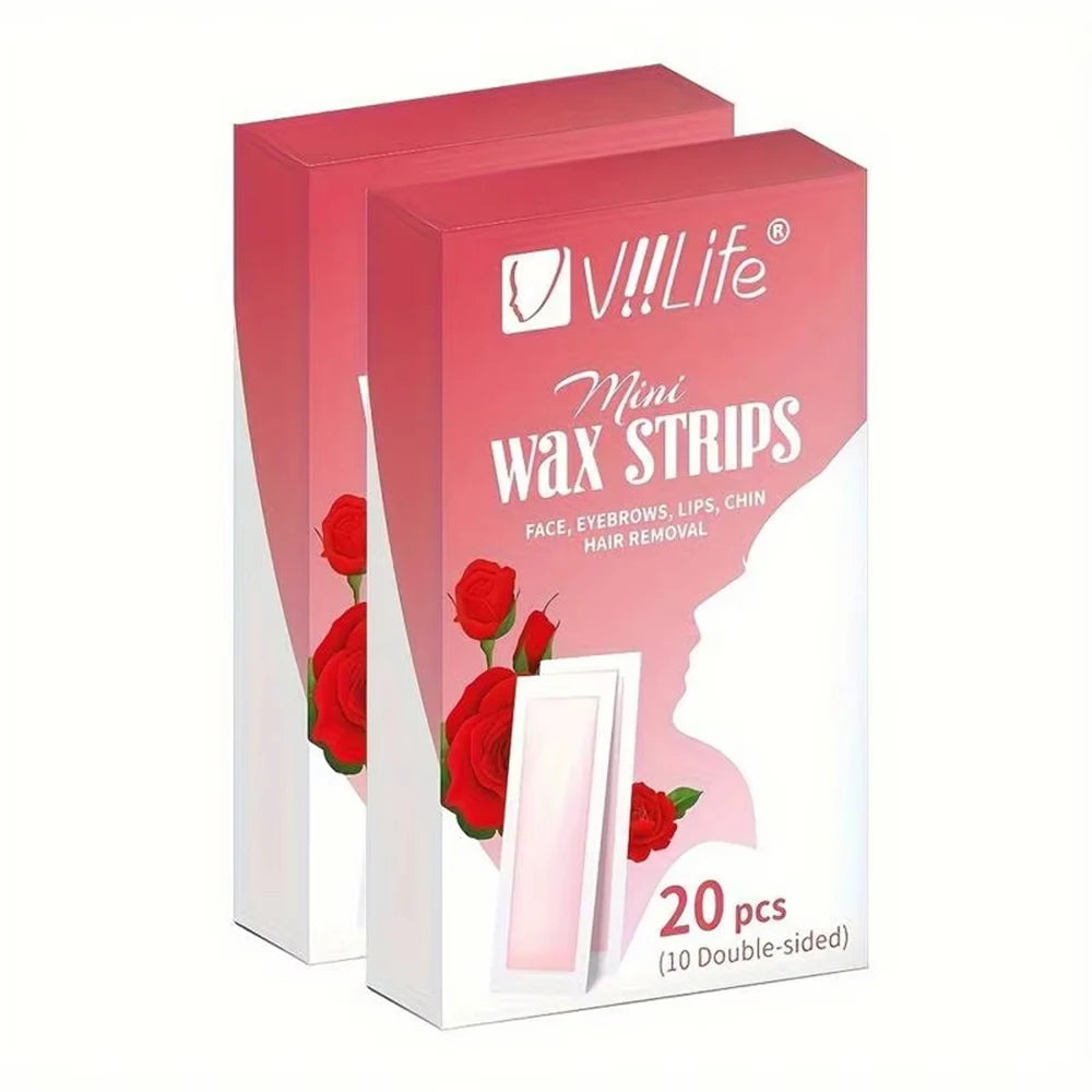 20/40Pcs Professional Hair Removal Wax Strips Waxing Wipe Sticker For Face Leg Lip Eyebrow Leg Arm Body Hair Remove