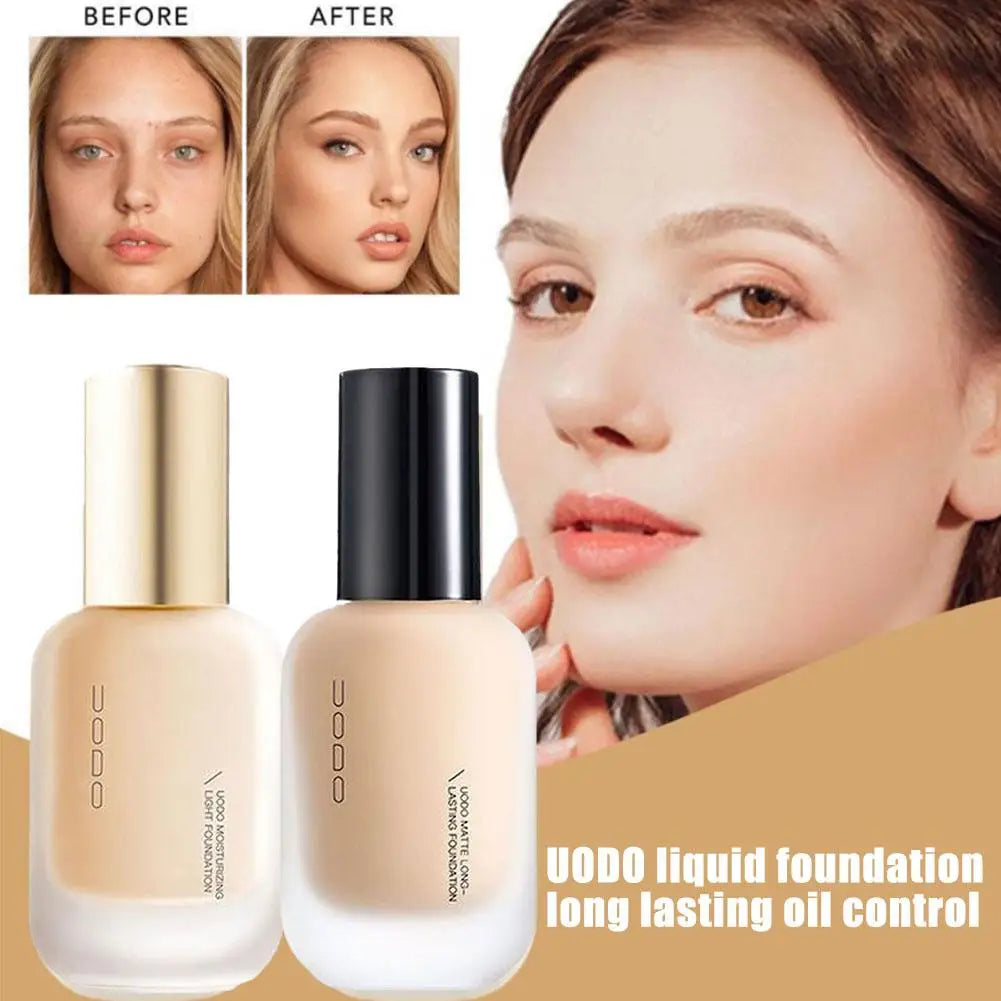 UODO Liquid Foundation Concealer Long-lasting BB Cream Waterproof Pore-minimizing Lasting Bright Dry To Oily Skin Care 30ml