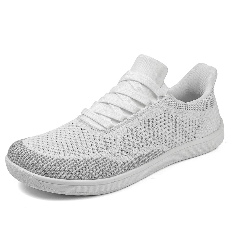 Plus Size 50 51 52 53 54 Wide Toe Box Barefoot Shoes Men Casual Mesh Shoes Minimalist Zero Drop Sneakers Breathable Big Foot