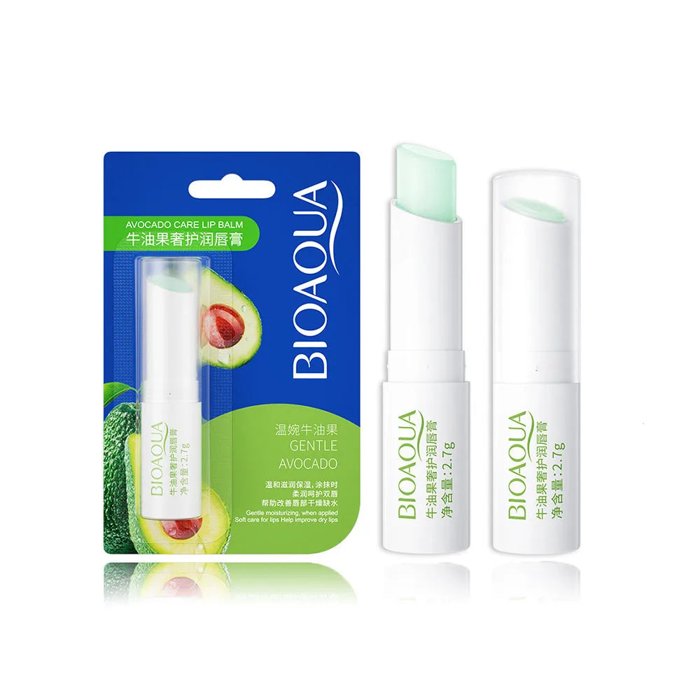 BIOAQUA Natural Fruits Lip Balm Moisturizing Jelly Nourishing Anti Wrinkle Lipstick Non-Stick Long-lasting Lips Care
