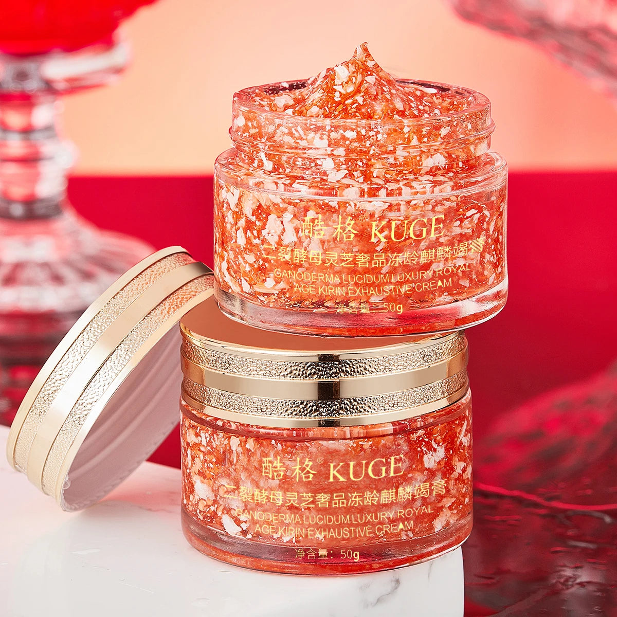 1Pc/2Pcs Dragon Blood Cream, Containing Black Lingzhi Essence, Refines the Skin, Has a Clear and Silky Texture, Moisturizes the Skin, Provides Delicate Care, and Makes the Skin Look Younger.