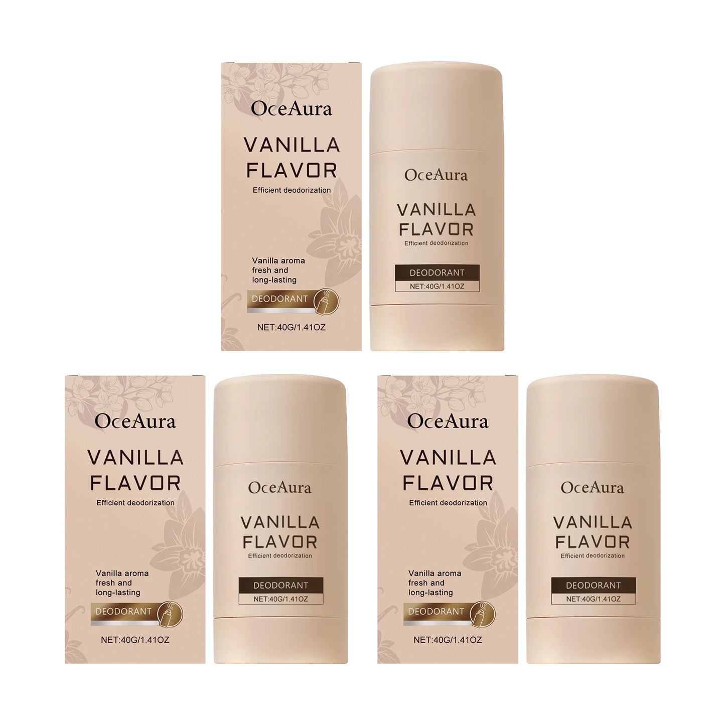Vanilla Underarm Deodorizing Rod Lighten Odor Armpit Body Fragrance Antiperspirant Natural Moisturize Refreshing Deodorant Stick