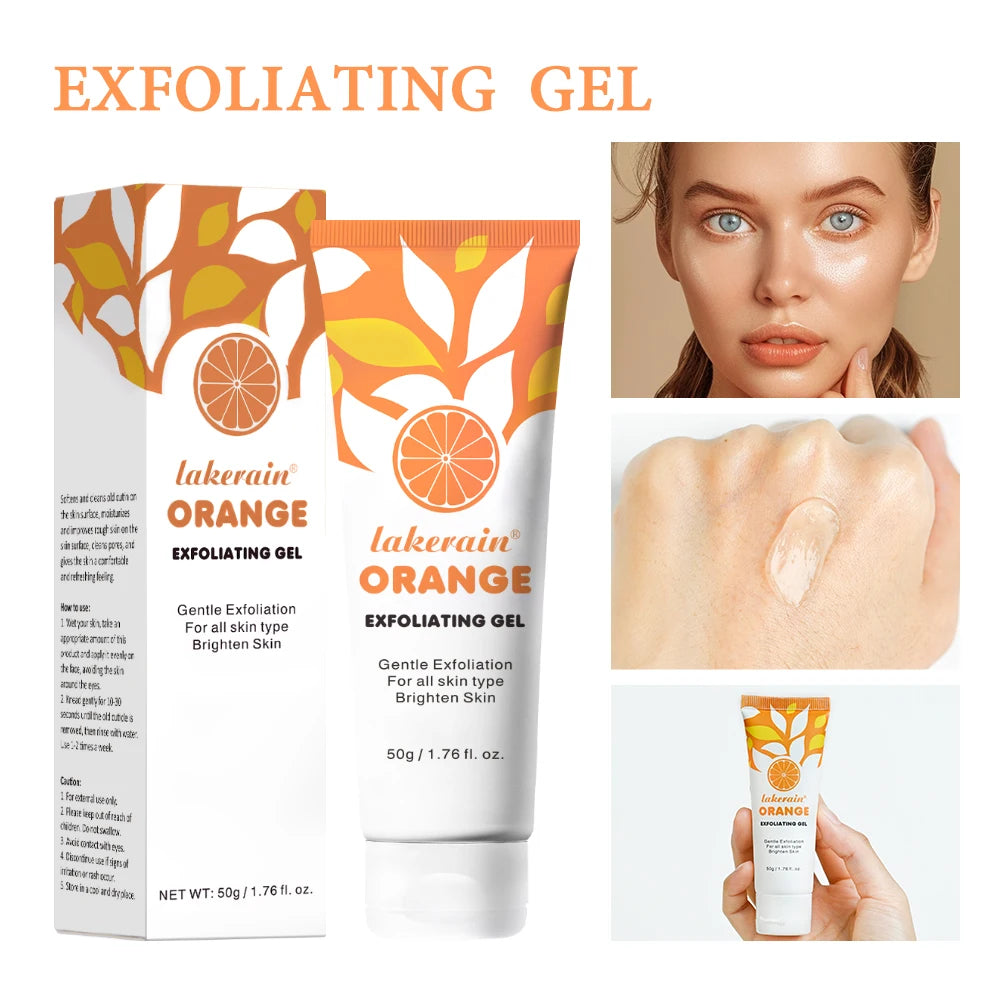 50ml Orange Exfoliateing Gel Dead Spot Remover Brighten Peeling Gentle Repair Scrub Whiten Hydrating Moisturizer Women Skin Care