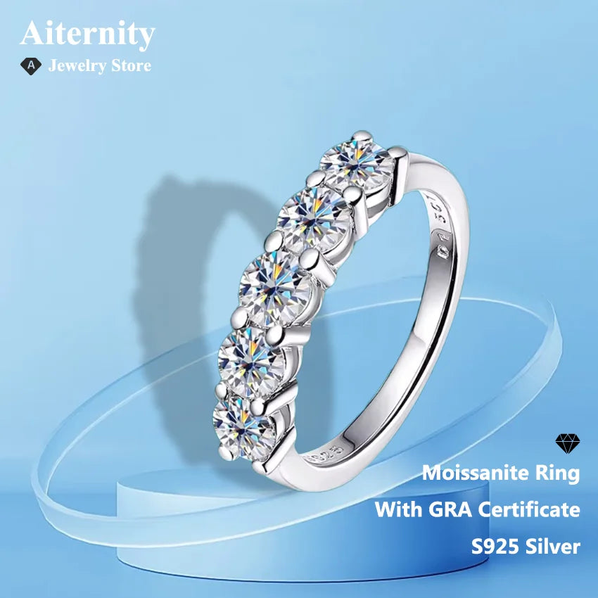 [Discount] With GRA Certificate Moissanite Ring D Color VVS1 For Man and Women Band Anniversary Wedding Engagement Celebration