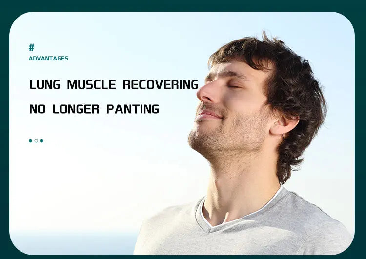 Breathing Training Device, Respiratory Muscle Training for Better Breathe, Guided Smart Breathing Exercise Assistant