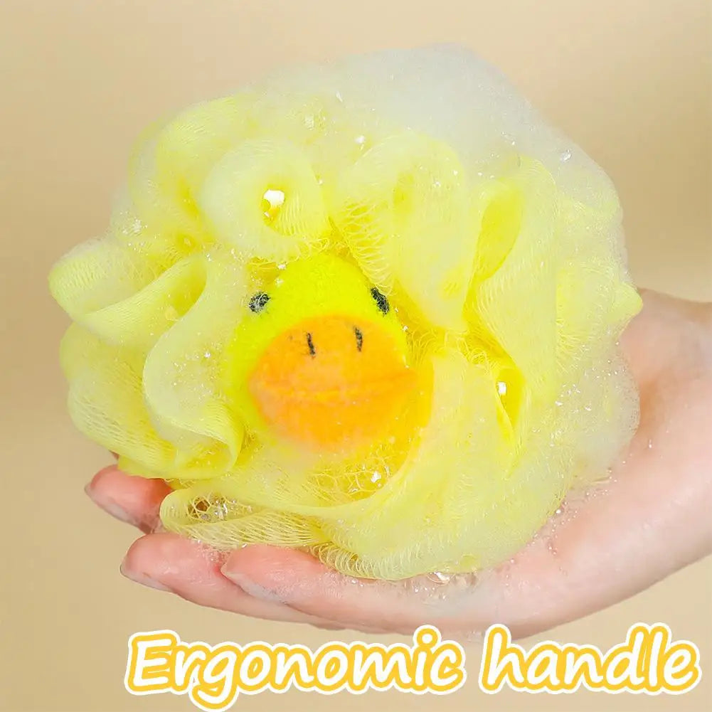 Bath Sponges Animal Kids Loofah Bath Pouf Mesh Animal Toy Bath Sponge Colorful Cartoon Body Scrubber Balls Shower Mesh for Kids