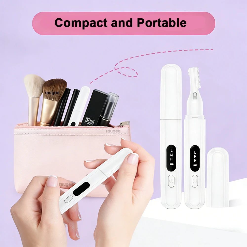 Electric Eyebrow Trimmer Electric Face Hair Remover Eyebrow Hair Trimmer Mini Portable Women Body Hair Shaver Remover