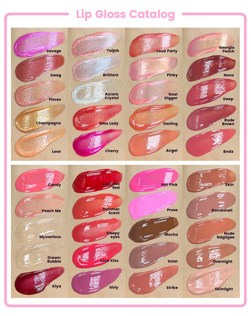 Private Label Love Heart Cover Non-stick Waterproof Lip Gloss Custom Logo Matte Pearl Long-lasting Non-fading Makeup Wholesale