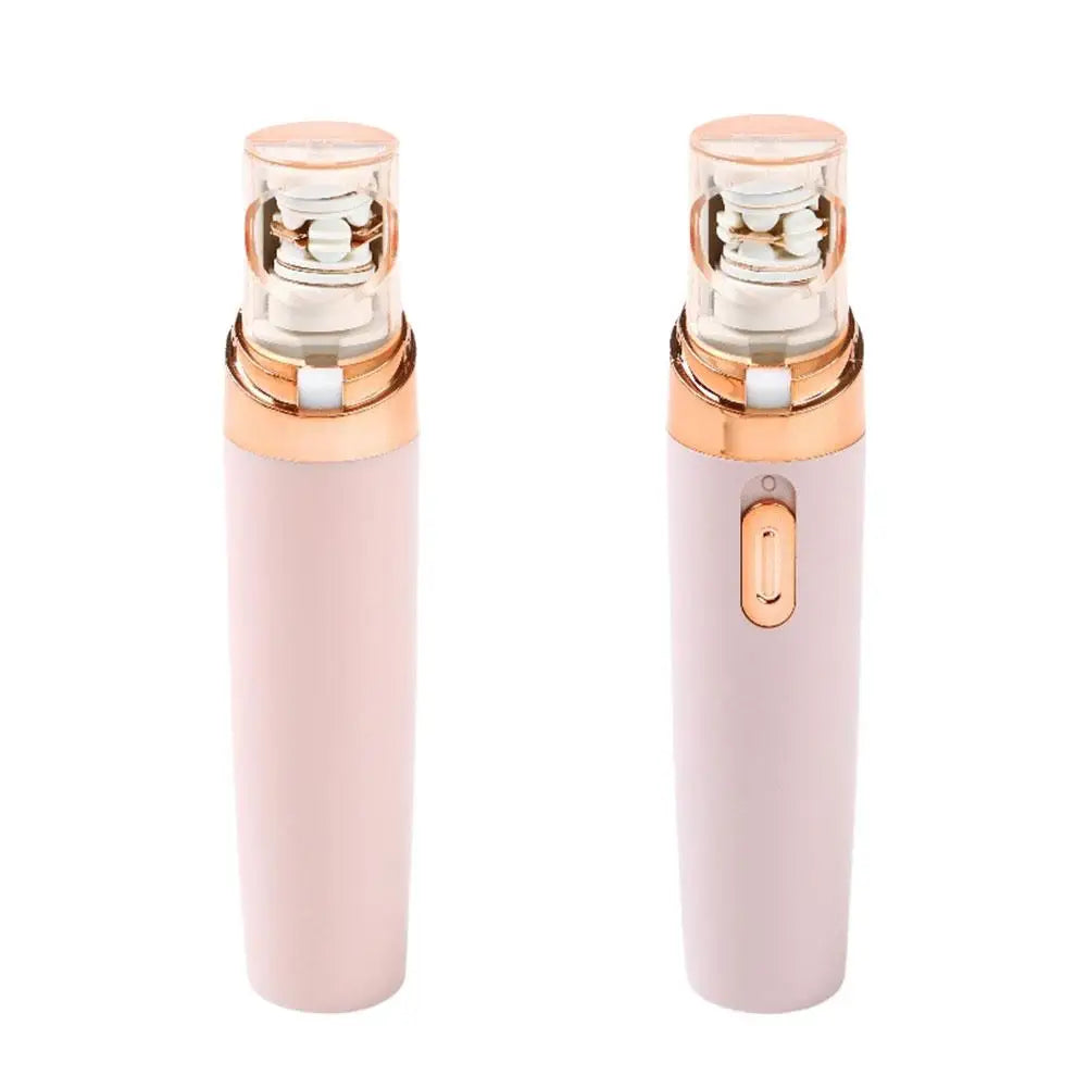 Effective Rechargeable Face Epilator Long-Lasting Waterproof Body Hair Removal with LED Lights Facial Electric Shaver for Woman