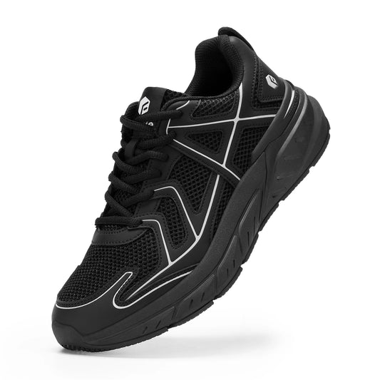 Fittington Walking Shoes Extra Wide Cushioning Casual Sneakers Wear-resisrtant Sports Hiking Shoes for Men Breathable Large Size