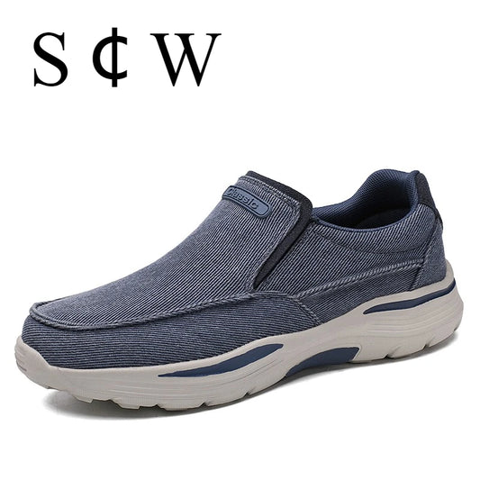 Men's Lightweight Canvas Loafers for Outdoor Hiking Camping Casual Sports Running Jogging Shoes Size 39-48