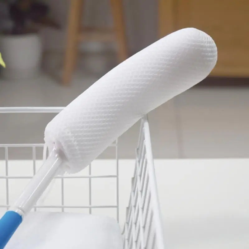 [TG813]1 Pcs Bath Soft Back Scrubber Brush Bath Shower Scrubbing Mesh Brush With Handle Exfoliating Scrub Massager Bath Supplies