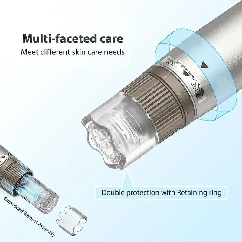20Pcs 0.25mm Needles Cartridges 3ml Solution Bottle Adjustable Liquid Output Replacement Needle For Dr Pen H3/H5