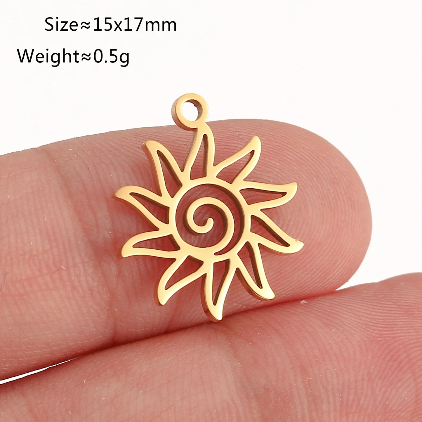 5Pcs Spring Bee/Butterfly/Beelet Charms Stainless Steel Scarab Moths Pendants DIY  Necklace Bracelet Jewelry Making Accessories