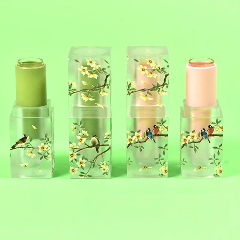 1pcs Small Fresh Scrub Square Lipstick Tube Empty Lip Balm Container Lips Tubes Cosmetic Makeup Tools