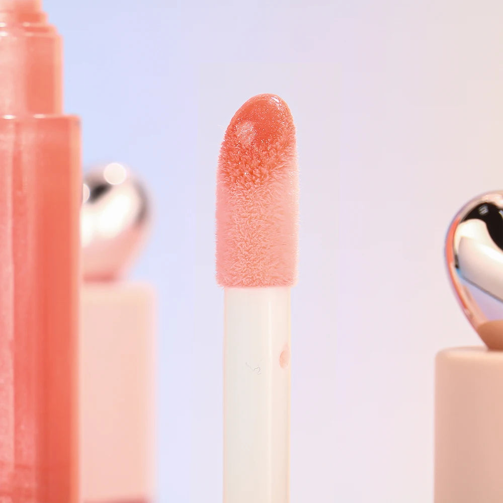Private Label Love Heart Cover Non-stick Waterproof Lip Gloss Custom Logo Matte Pearl Long-lasting Non-fading Makeup Wholesale