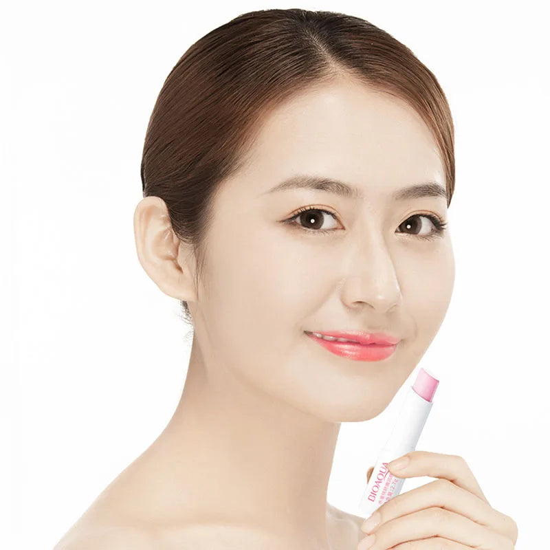 BIOAQUA Natural Fruits Lip Balm Moisturizing Jelly Nourishing Anti Wrinkle Lipstick Non-Stick Long-lasting Lips Care
