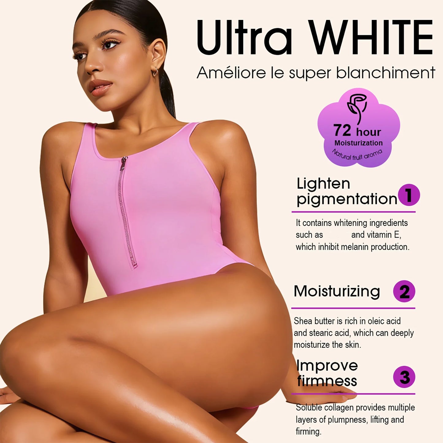 LKIAE Whitening Women Set, With Vitamin C, Natural Papaya, Carrot, Remove Dark Spots, Melanin, Skin Moisturizer, Hydrating